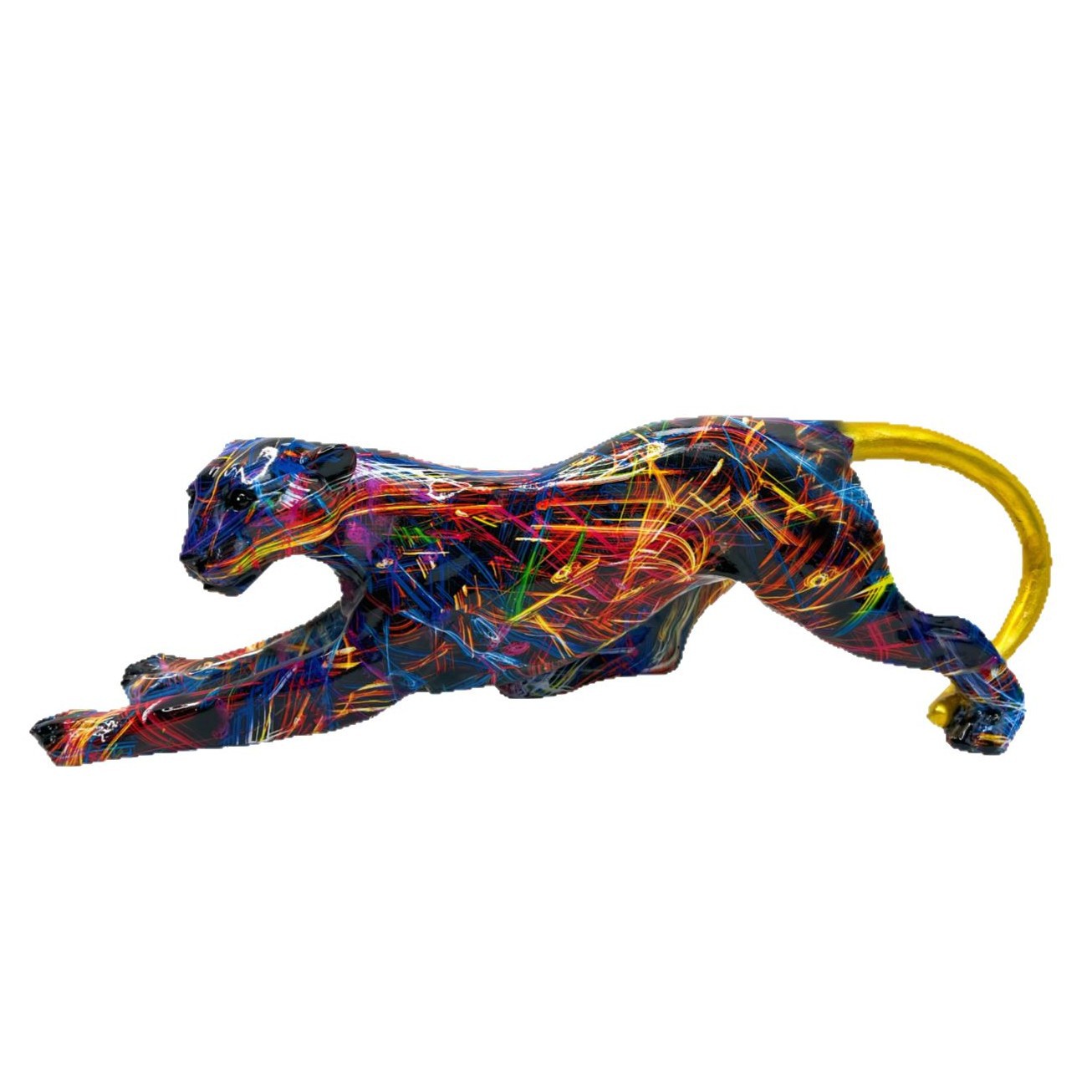 Modern Minimalist Simulated Leopard Figurine Home Decor Gift Box