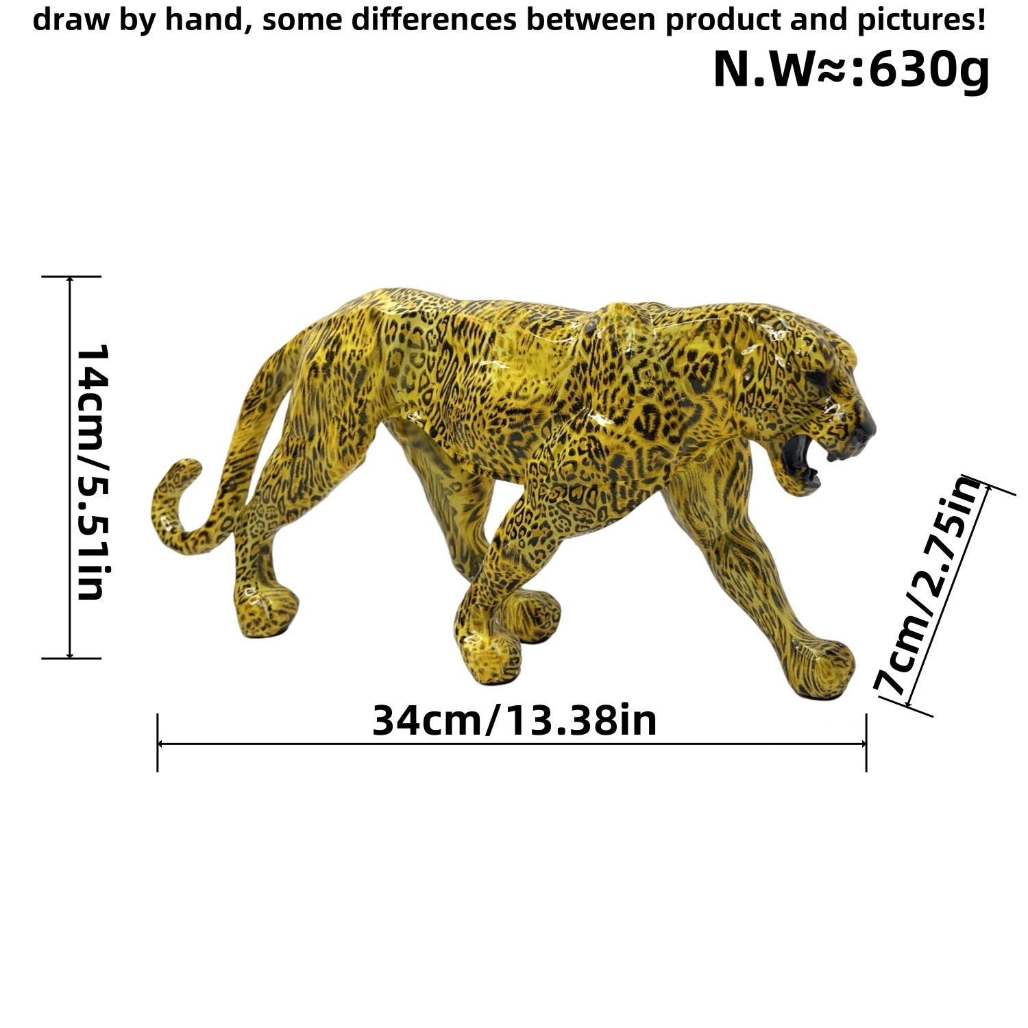 Modern Minimalist Simulated Leopard Figurine Home Decor Gift Box