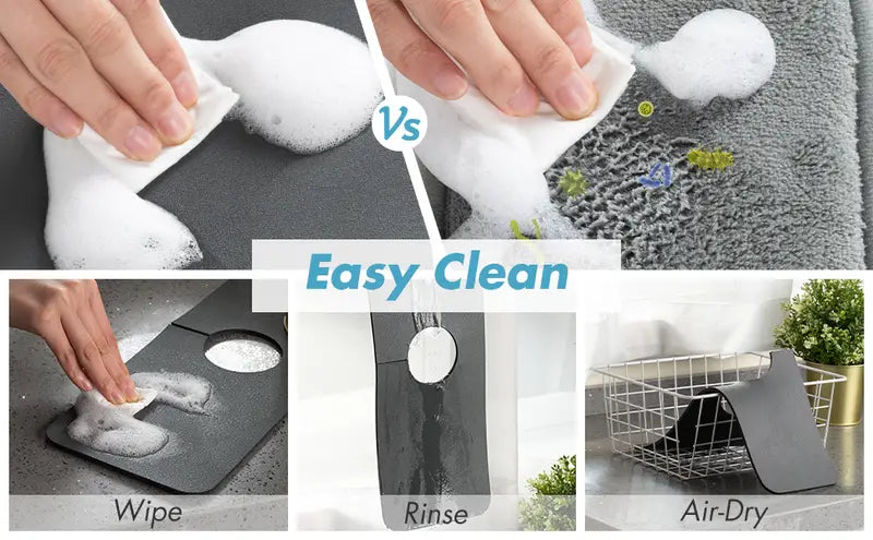 Super Absorbent Splash Guard Mat for Sink Faucet