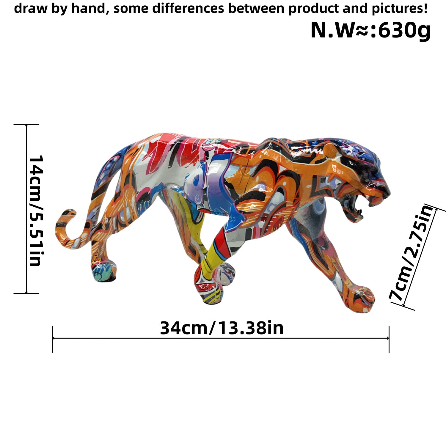 Modern Minimalist Simulated Leopard Figurine Home Decor Gift Box