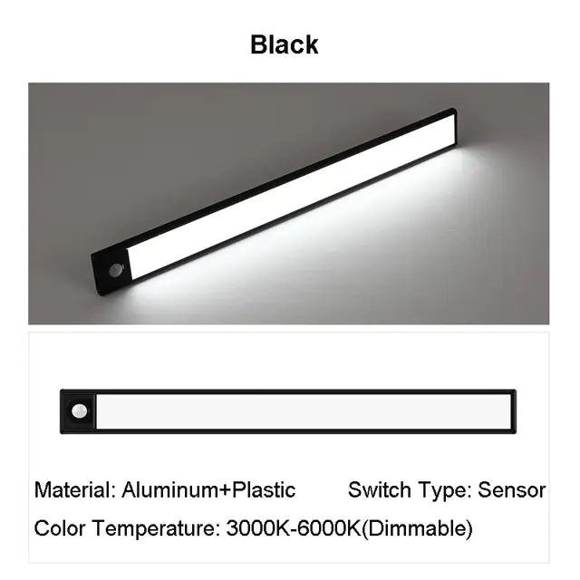 Wireless LED Night Light with Motion Sensor, USB Rechargeable