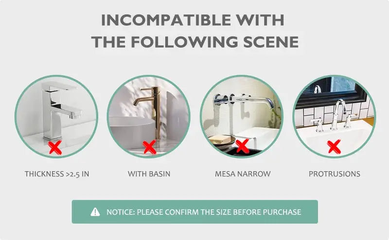 Silicone Kitchen Sink Splash Guard for Faucet (1 PCS)