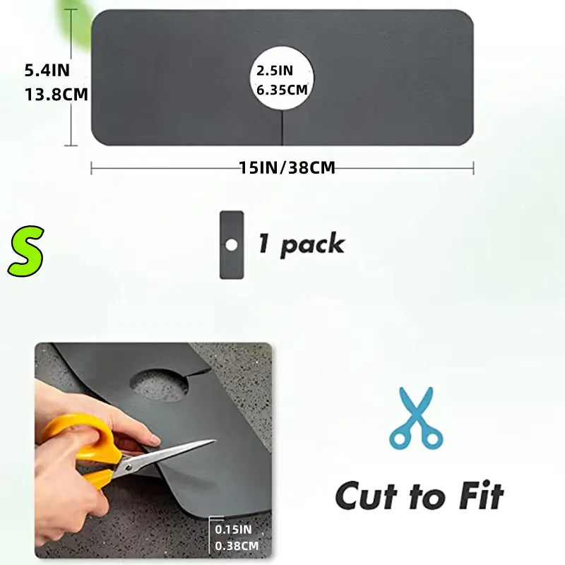 Super Absorbent Splash Guard Mat for Sink Faucet