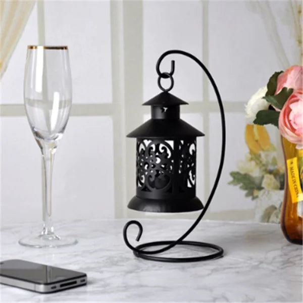 Wrought Iron Candle Holder Decorative Piece