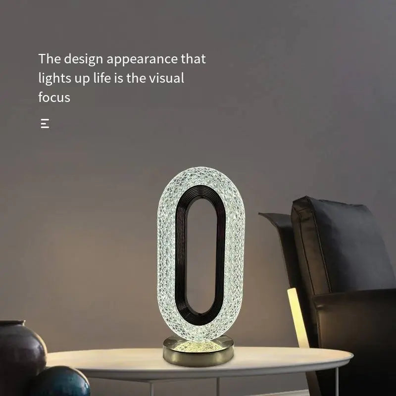 Creative LED Crystal Table Lamp with Touch Control