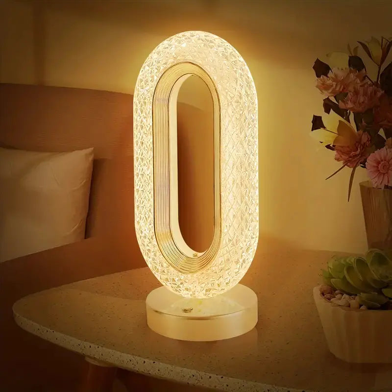Creative LED Crystal Table Lamp with Touch Control