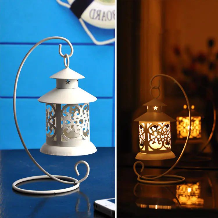 Wrought Iron Candle Holder Decorative Piece