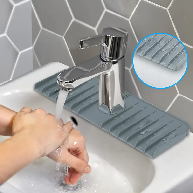 Silicone Kitchen Sink Splash Guard for Faucet (1 PCS)