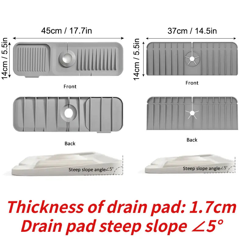 Silicone Kitchen Sink Splash Guard for Faucet (1 PCS)