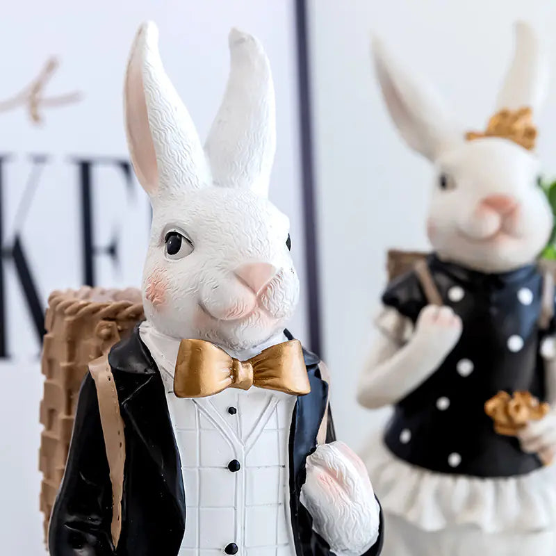 Nordic Style Cute Rabbit Craft for Home Decoration