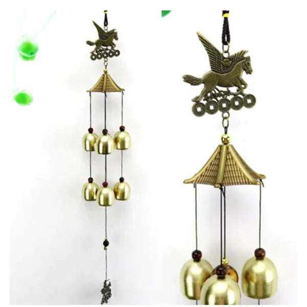 2-Layer 6-Bell Wind Chime Wall Decor