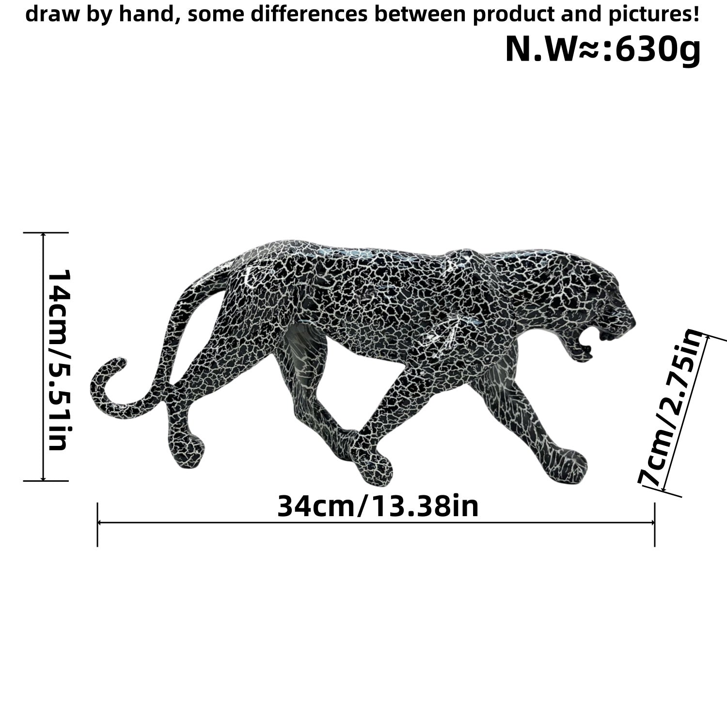 Modern Minimalist Simulated Leopard Figurine Home Decor Gift Box