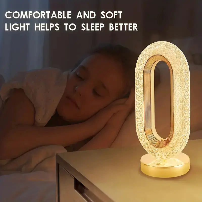Creative LED Crystal Table Lamp with Touch Control
