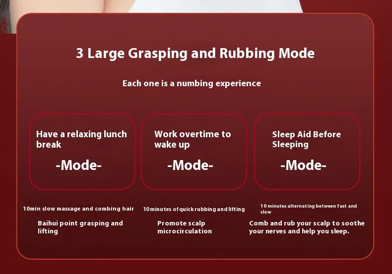 Electric Scalp Massage Comb – Red Light & Hair Care