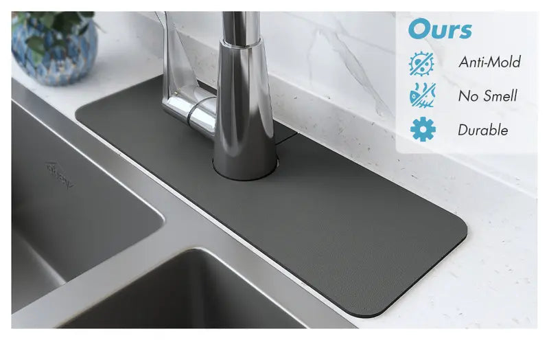 Super Absorbent Splash Guard Mat for Sink Faucet